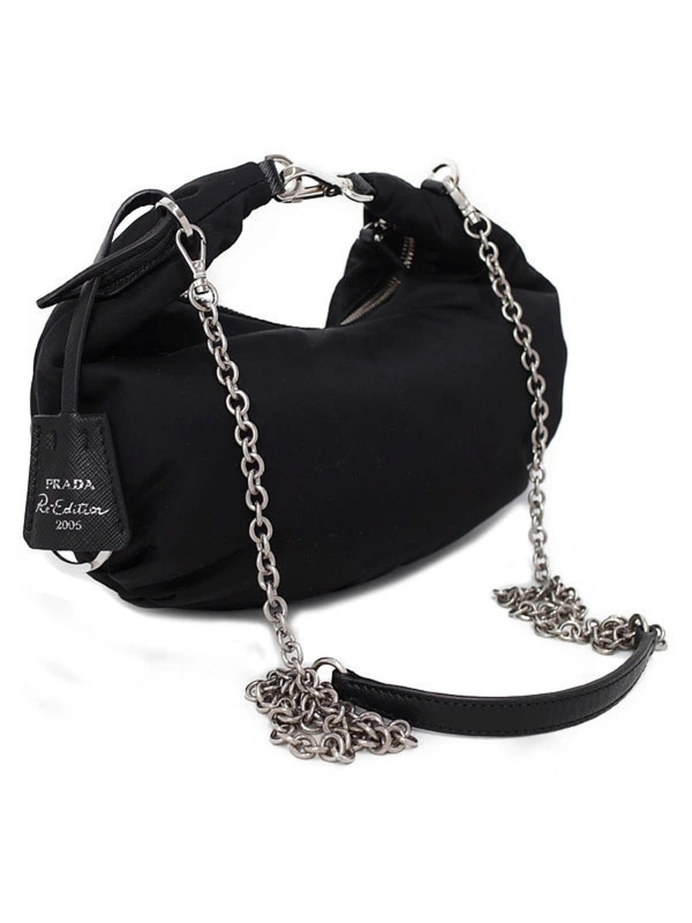 Prada bag ReEdition saffiano Black shoulder 2006 leather